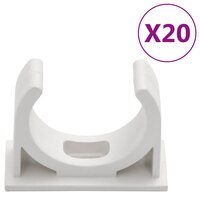 Kabelgoten met klemmen &Oslash;30 mm 10 m PVC