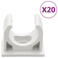 Kabelgoten met klemmen &Oslash;20 mm 10 m PVC