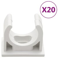 Kabelgoten met klemmen &Oslash;25 mm 10 m PVC