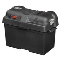 Accudoos met USB en voltmeter 35x18x23 cm