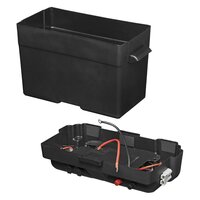 Accudoos met USB en voltmeter 35x18x23 cm