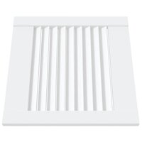 Kastdeuren met lamellen 4 st 39,5x39,4 cm grenenhout wit