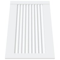 Kastdeuren met lamellen 2 st 39,5x59,4 cm grenenhout wit