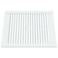 Kastdeuren met lamellen 2 st 61,5x49,4 cm grenenhout wit