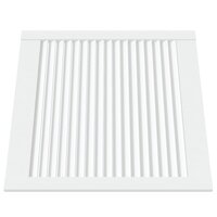Kastdeuren met lamellen 2 st 61,5x59,4 cm grenenhout wit