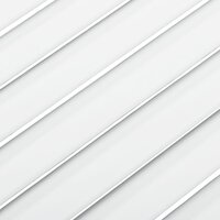 Kastdeuren met lamellen 2 st 61,5x59,4 cm grenenhout wit