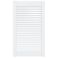 Kastdeur met lamellen 69x39,4 cm massief grenenhout wit