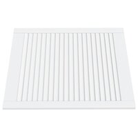 Kastdeuren met lamellen 2 st 69x59,4 cm massief grenenhout wit