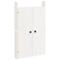 Kastdeurtjes voor buitenkeuken 50x9x82 cm grenenhout wit
