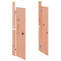 Kastdeurtjes voor buitenkeuken 2 st 50x9x82 cm douglashout