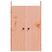 Kastdeurtjes voor buitenkeuken 2 st 50x9x82 cm douglashout