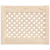 Kastdeuren met latwerk 2 st 49,5x39,5 cm massief grenenhout