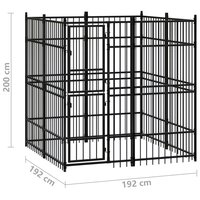 Hondenkennel 3,69 m&sup2; staal