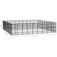 Hondenkennel 74,65 m&sup2; staal