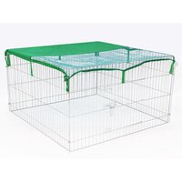 Huisdierenren voor buiten Complete 116x116x65 cm metaal