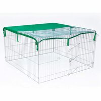 Huisdierenren voor buiten Complete 116x116x65 cm metaal