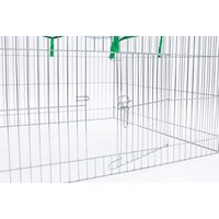 Huisdierenren voor buiten Complete 116x116x65 cm metaal