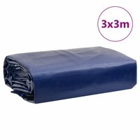 Dekzeil 650 g/m&sup2; 3x3 m blauw