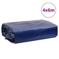 Dekzeil 650 g/m&sup2; 4x6 m blauw