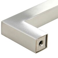 Handvatten 10 st 128 mm roestvrij staal zilverkleurig