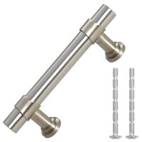 Handvatten 10 st 64 mm roestvrij staal zilverkleurig
