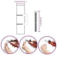 Handvatten 20 st 64 mm roestvrij staal zilverkleurig