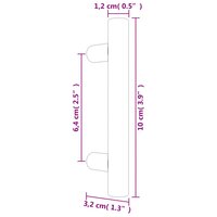 Handvatten 20 st 64 mm roestvrij staal bronskleurig