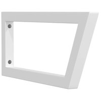 Wandbeugels voor wasbak 2 st trapezium staal wit