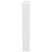Wandbeugels voor wasbak 2 st trapezium staal wit