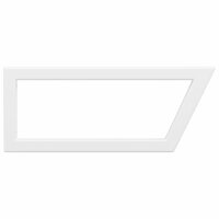 Wandbeugels voor wasbak 2 st trapezium staal wit