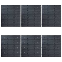96-delige Opslagbakkenset met wandpanelen blauw