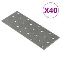 Platen geperforeerd 40 st 2 mm 160x60 mm gegalvaniseerd staal