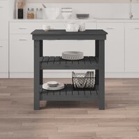 Werkbank 78,5x50x80 cm massief grenenhout grijs