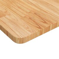 Werkbank rechthoek 100x60x(71,5-98) cm eikenhout lichtbruin