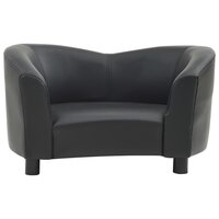 Hondenbank 67x41x39 cm kunstleer zwart