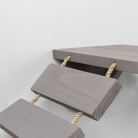 Kattenladder wandmontage 150x30 cm taupe
