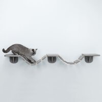Kattenladder wandmontage 150x30 cm taupe