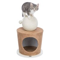 Kattengrot met krabbal 36x50 cm taupe