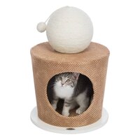 Kattengrot met krabbal 36x50 cm taupe