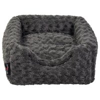 Huisdierengrot Softy S 40x40x39 cm rosette grijs
