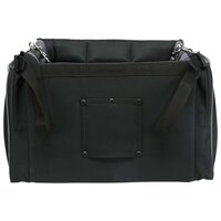 Fietsmand voor huisdieren voorop 41x26x26 cm zwart en grijs