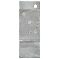 Grondankers 6 st 7x6x15 cm gegalvaniseerd staal zilverkleurig
