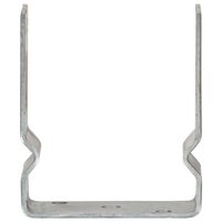 Grondankers 6 st 12x6x15 cm gegalvaniseerd staal zilverkleurig