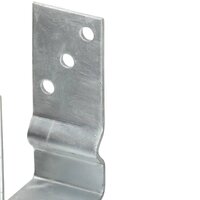 Grondankers 6 st 12x6x15 cm gegalvaniseerd staal zilverkleurig