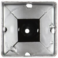 Grondpinnen 2 st 10x10x57 cm gegalvaniseerd staal zilverkleurig