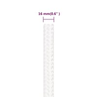 Boottouw 16 mm 250 m polypropyleen volwit