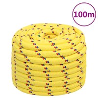 Boottouw 20 mm 100 m polypropyleen geel