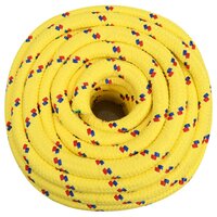 Boottouw 20 mm 100 m polypropyleen geel