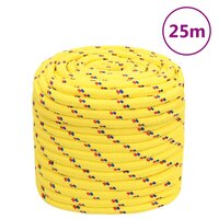 Boottouw 16 mm 25 m polypropyleen geel