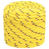 Boottouw 16 mm 25 m polypropyleen geel